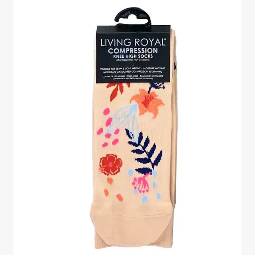 Compression Socks (15-20mmHg) - Dog Lover - Blue