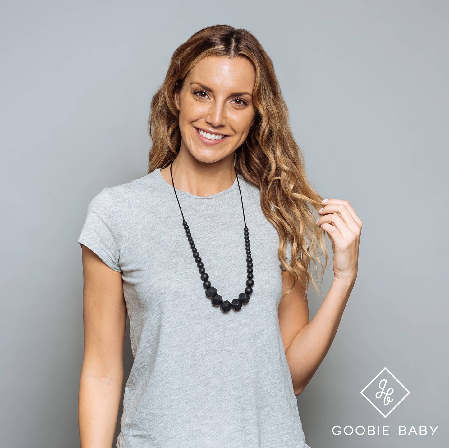 Madison Teething Necklace - Black