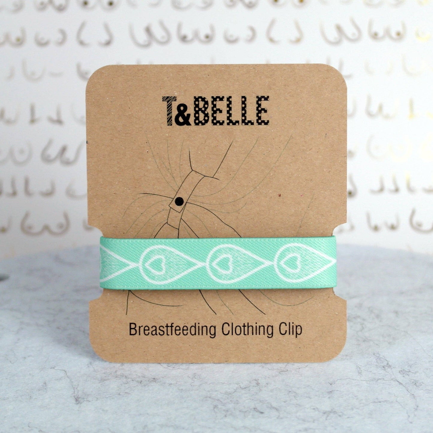 Mint Green Liquid Gold Breastfeeding Clothing Clip