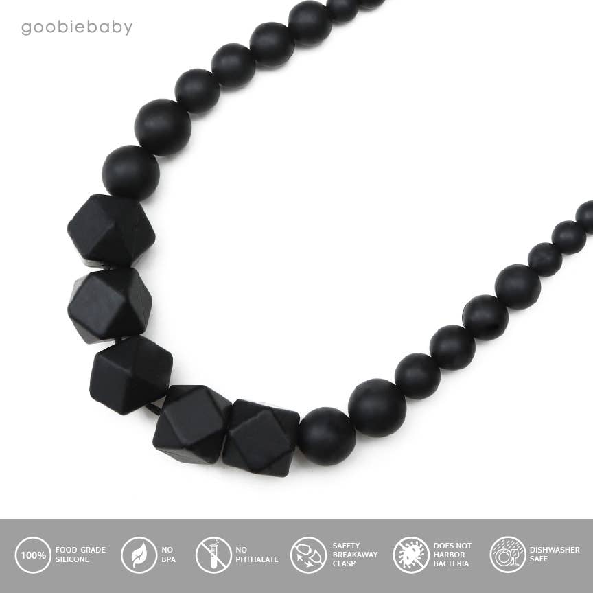 Madison Teething Necklace - Black