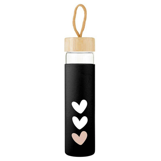 Glass Bottle - Hearts