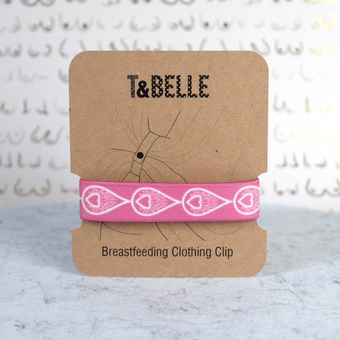 Blush Pink Liquid Gold Breastfeeding Clothing Clip